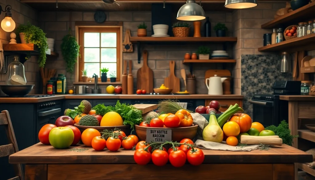 Enhance your cooking skills with delicious ideas from dishfacts.com, showcasing a beautifully arranged kitchen scene.