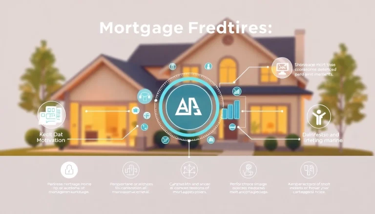 Visualizing the mortgage process with AI, highlighting a seamless digital interface and data-driven insights.