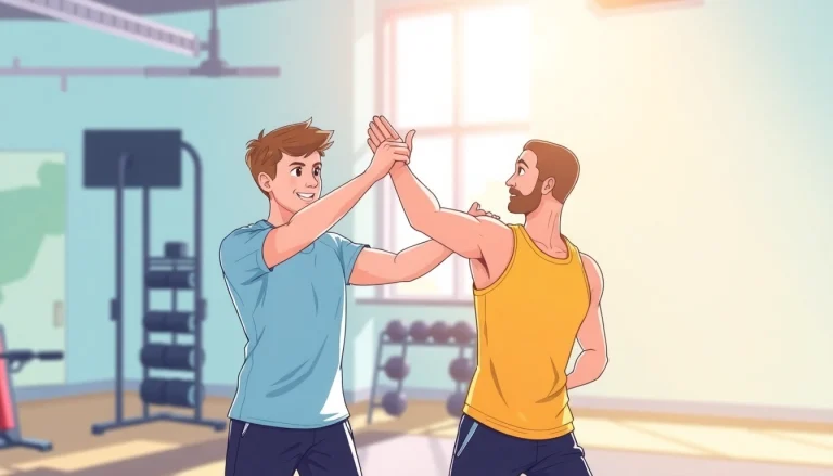 Effective Personal Trainer guiding a client through workout routines in an energetic gym environment.