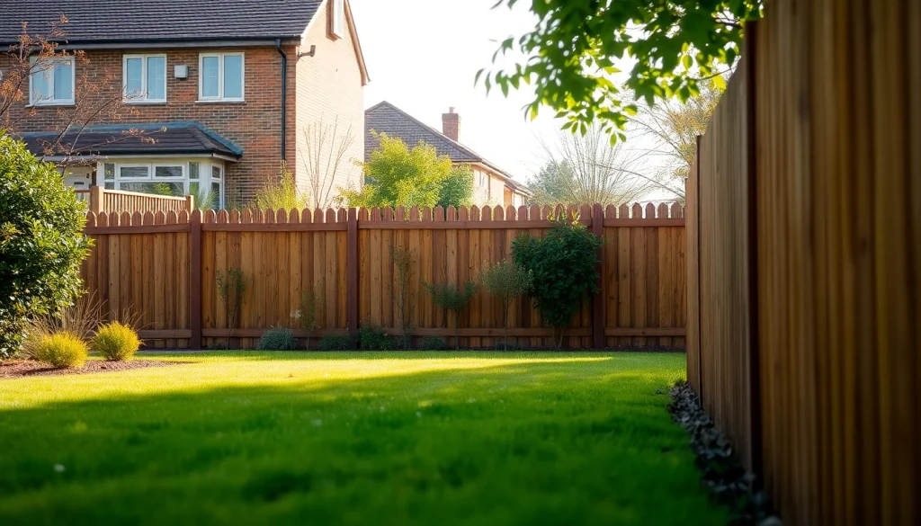 Explore fencing companies Manchester offering beautifully crafted garden fences in vibrant settings.