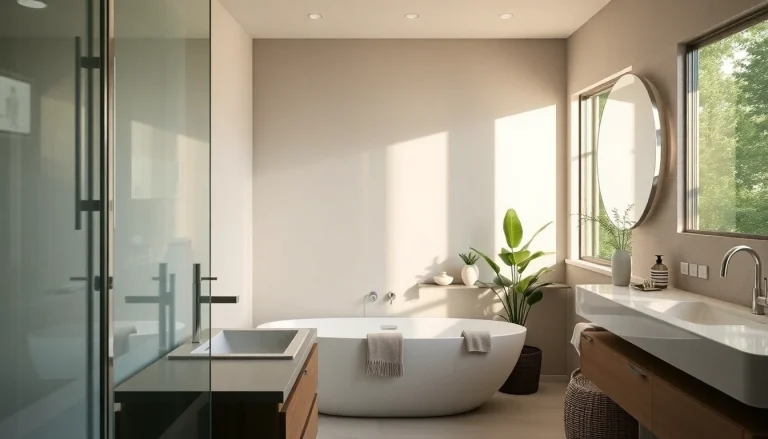 Skilled bathroom remodeling contractors transforming a space with modern design elements and high-quality fixtures.