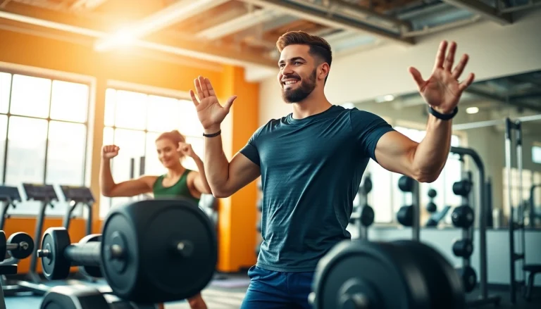 Empowered personal trainer for sports Jersey City engaging with a client in an energetic workout session.