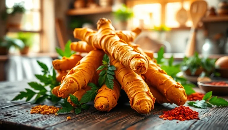 Turmeric Root showcased in a natural setting, highlighting its vibrant texture and health benefits.