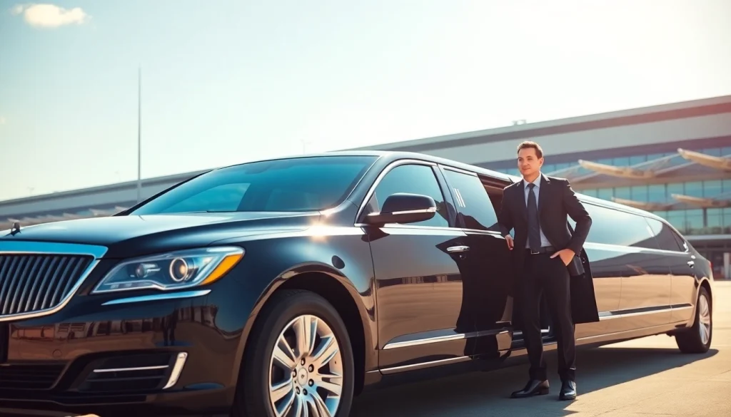 Experience premier houston limo service airport with a stylish luxury vehicle awaiting travelers.