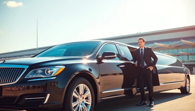 Experience premier houston limo service airport with a stylish luxury vehicle awaiting travelers.