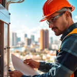 Inspecting an Electrical Panel Clearwater with a professional electrician, showcasing expertise and reliability.