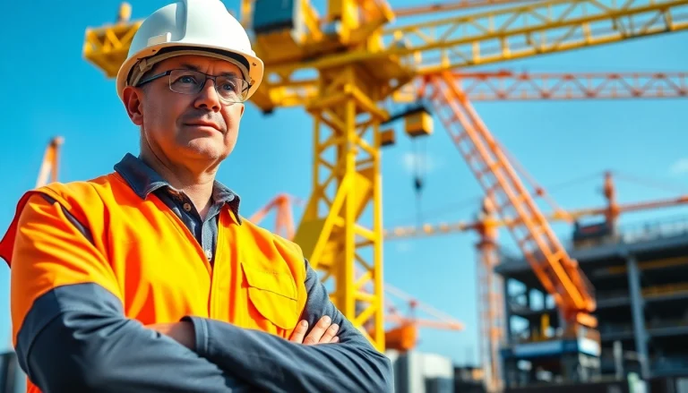 View of a crane supervisor checking operations, emphasizing NVQ Level 4 Crane supervisor answers.