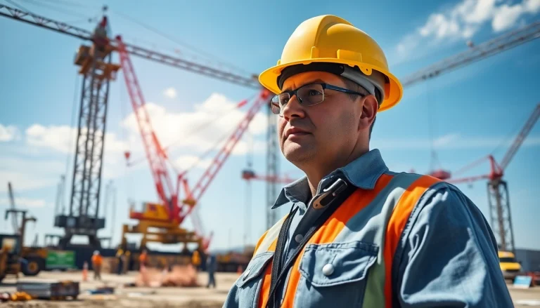 A crane supervisor ensuring safety and efficiency while managing NVQ Level 4 Crane supervisor answers on-site.