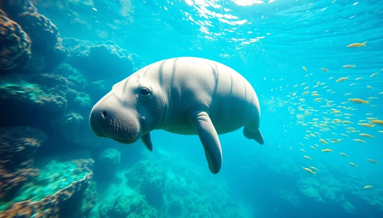 Observe manatees puerto rico gliding through turquoise waters among colorful coral reefs.