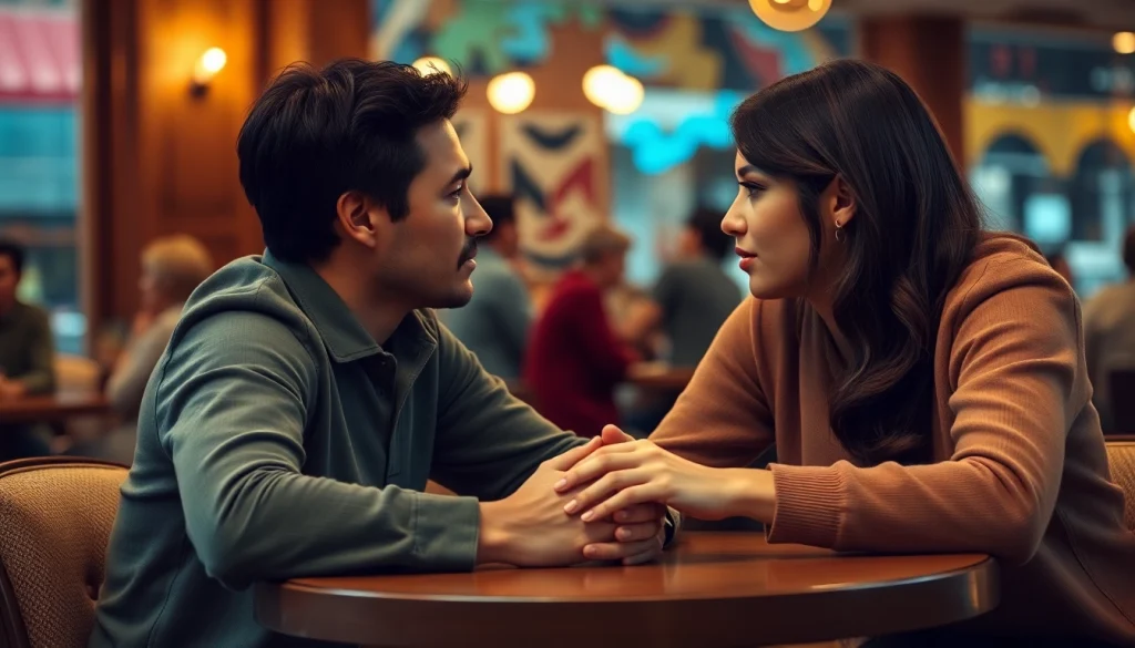 Engaged couple demonstrating effective communication in relationships while sharing an intimate moment.