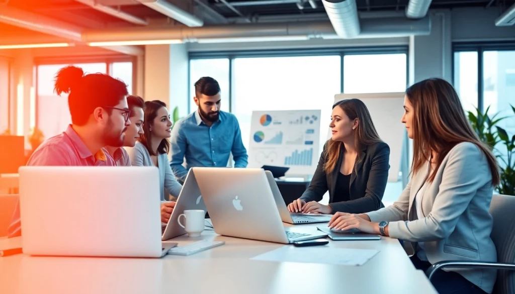 Enhance your business with Managed IT Services Markham through expert collaboration in a modern office.