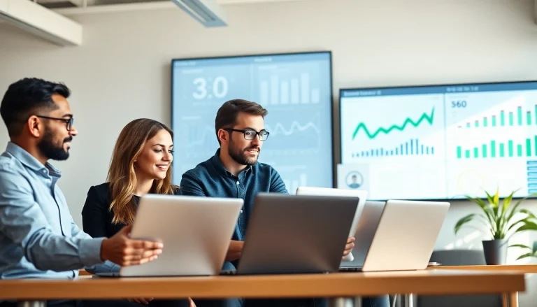 Enhance your Edmonton SEO strategies with a professional digital marketing team brainstorming.