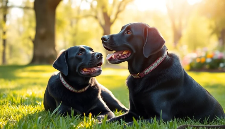 Promote autism service dogs for sale with a supportive service dog and child enjoying a sunny day.