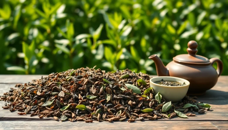 Experience the essence of single origin tea with fresh leaves presented artfully in a tranquil setting.