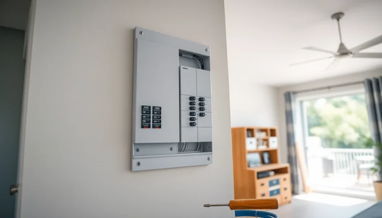 Upgrade your home's Electrical Panel by installing a modern circuit breaker box.