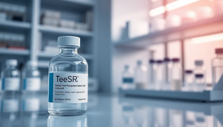 Showcase TeSR™ Feeder-Free Media in a lab with precision and technology, ensuring all check for quality.