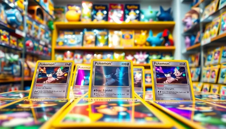 Collect high-quality real pokemon cards india displayed prominently in a vibrant collector's showcase.