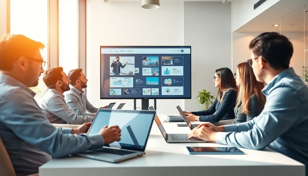 Créer un site internet pour entreprise dans un environnement collaboratif moderne et énergique.