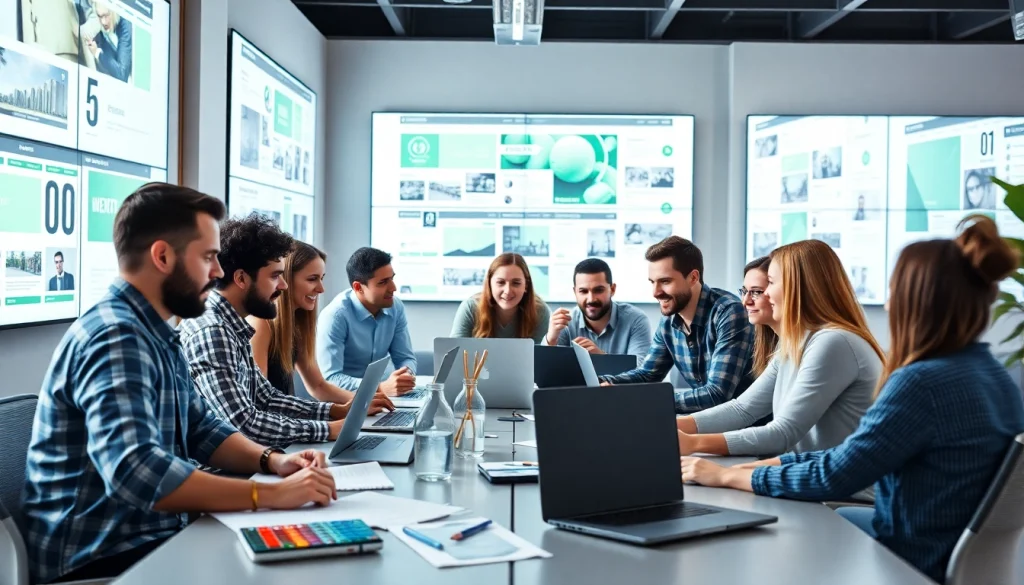 Dynamic teamwork among web design companies in kansas city creating innovative projects.